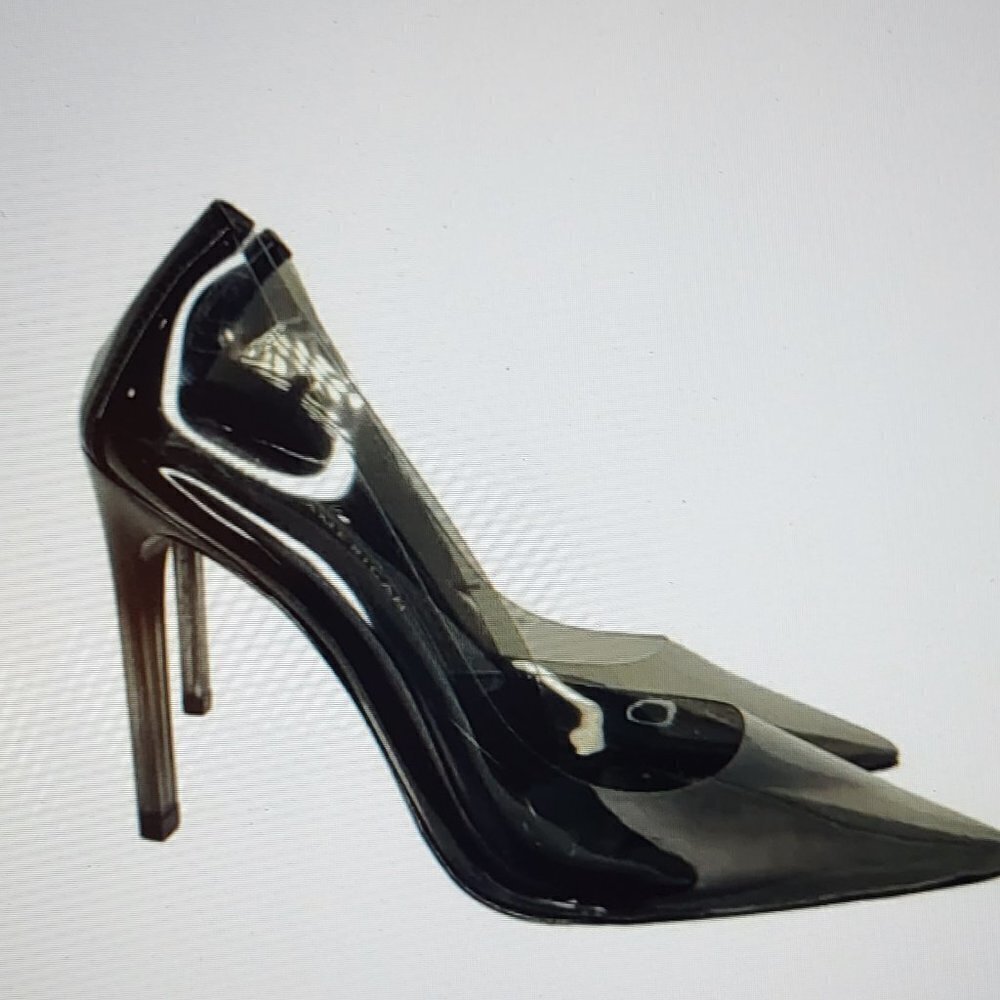 New Good American Cinder-f*cking-rella Pumps - Light Smoke Size 9.5 NWT - Picture 2 of 12